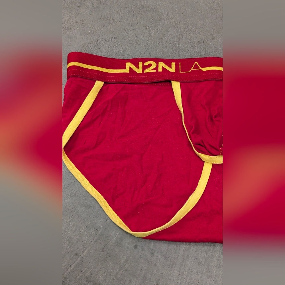 N2N Bodyware Men's Red Briefs, X-Large - Picture 4 of 6